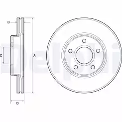 DELPHI Ön Fren Diski Havalı 278 Mm BG3868