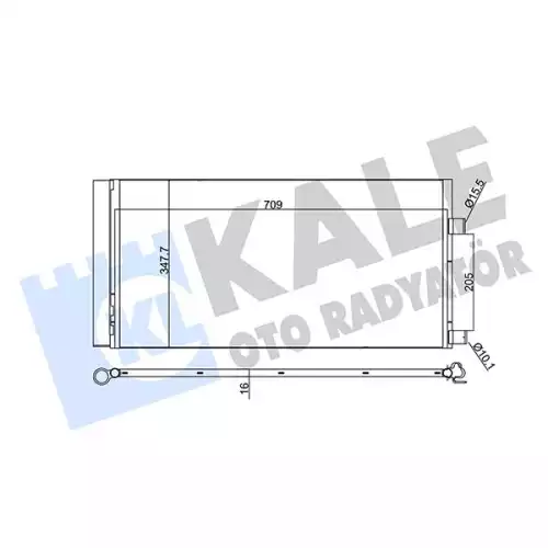 KALE Klima Radyatörü Kondanser 342450