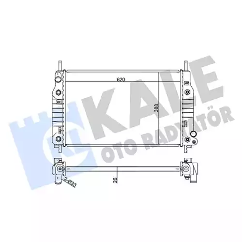 KALE Motor Su Radyatörü Otomatik 355900