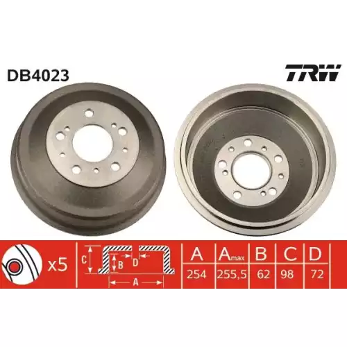 TRW Arka Fren Kampanası DB4023