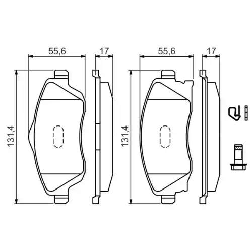 BOSCH Ön Fren Balatası Tk 0986494510