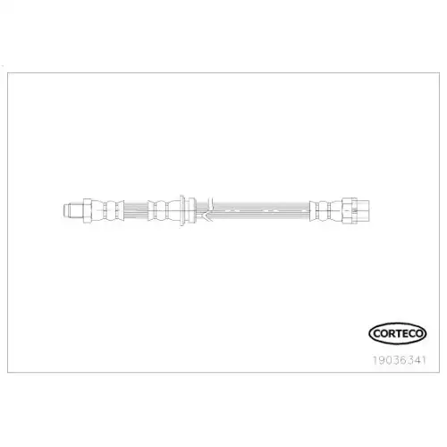 CORTECO Fren Hortumu Arka 450Mm 19036341