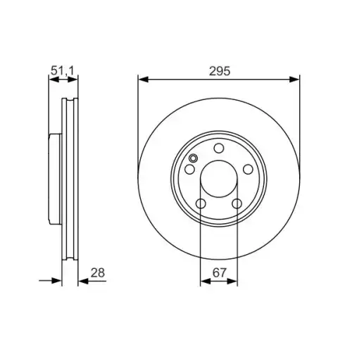 BOSCH Fren Diski Ön Adet 0986479A01