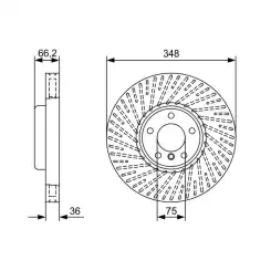 BOSCH Ön Fren Diski Sol 0986479W19