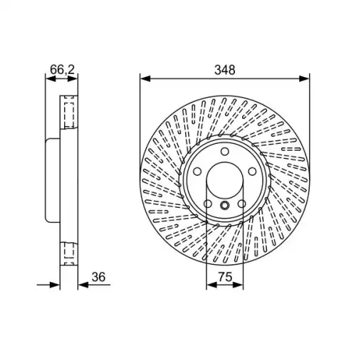 BOSCH Ön Fren Diski Sol 0986479W19