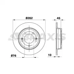 BRAXIS Arka Fren Diski AE0608