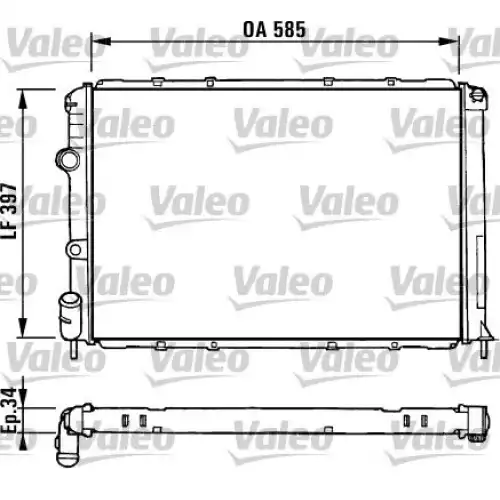 VALEO Motor Su Radyatörü Klimalı Manuel 731380