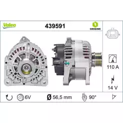 VALEO Alternatör 12 V 110A 439591