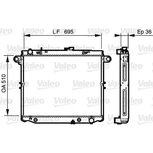 VALEO Motor Su Radyatörü 734190