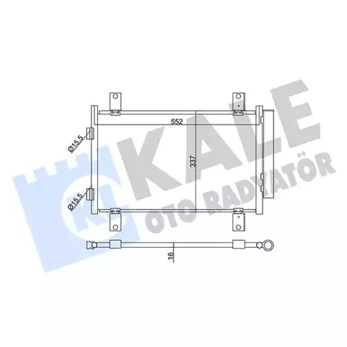 KALE Klima Radyatörü Kondanser 345350
