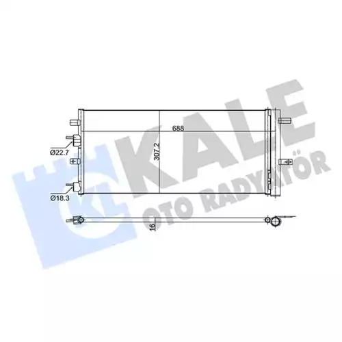 KALE Klima Radyatörü Kondanser 353160