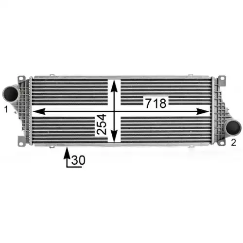 MAHLE Turbo İntercool radyatörü CI18000S