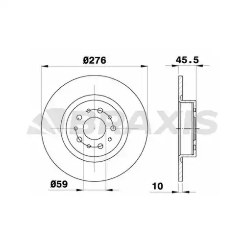 BRAXIS Arka Fren Diski AE0345