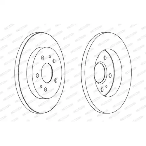 FERODO Ön Fren Diski Havalı (273 5) DDF1387