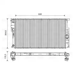 VALEO Motor Su Radyatörü Otomatik 735453