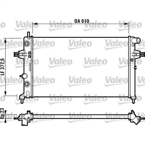 VALEO Motor Su Radyatörü Otomatik Manuel Klimalı 732549