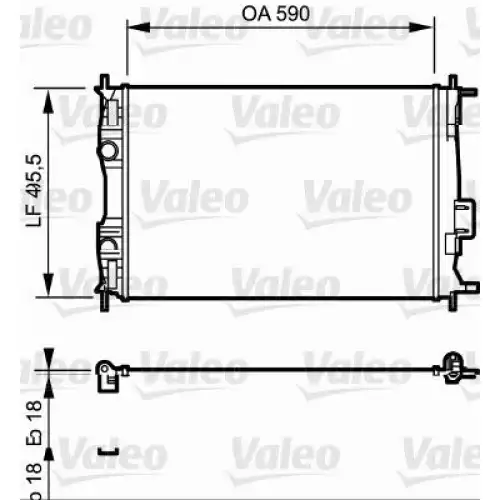 VALEO Motor Su Radyatörü 735119