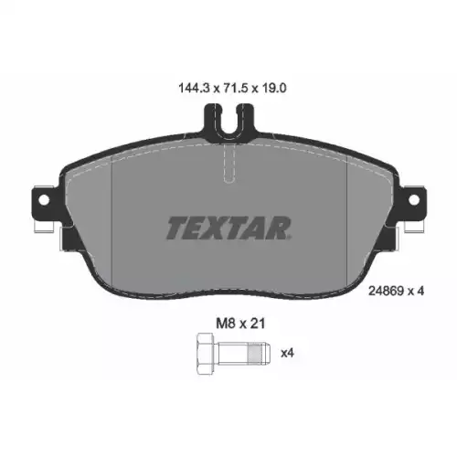 TEXTAR Ön Fren Balatası Tk Sport Paket 2486901