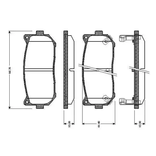 BOSCH Arka Fren Balatası 0986TB2321