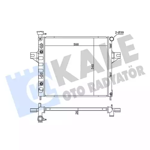 KALE Motor Su Radyatörü 342095