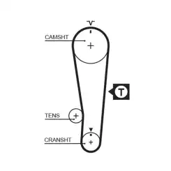 GATES Eksantrik Triger Kayışı 097-190 5284XS