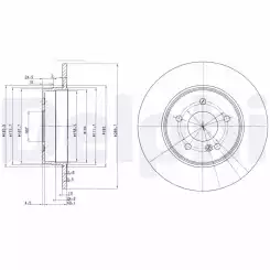 DELPHI Fren Diski Arka Takım BG3239C