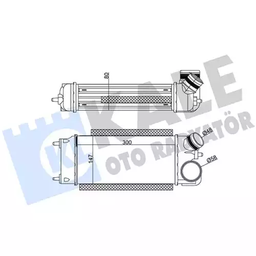 KALE Turbo Radyatörü İntercooler 344910