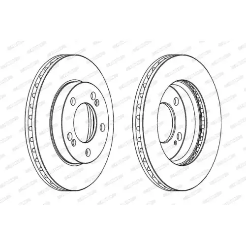 FERODO Ön Fren Diski Havalı Takım 294 5mm DDF1627