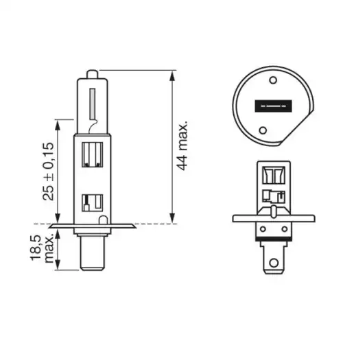 BOSCH Ampül 12V H1 P14 5S Pure Light 1987301005