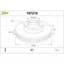 VALEO Ön Fren Diski Havalı Adet 197210