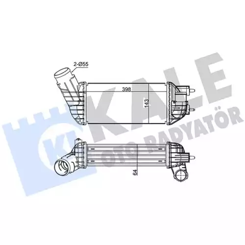 KALE Turbo İntercool radyatörü 350850