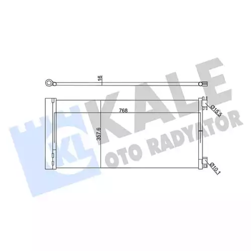 KALE Klima Radyatörü Kondanser 345575