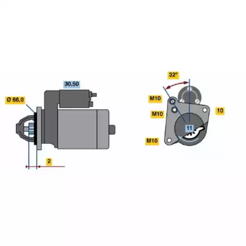 BOSCH Marş Motoru 0001108180