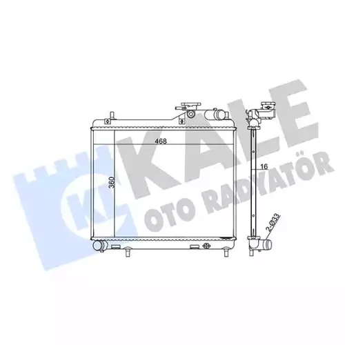 KALE Motor Su Radyatörü Brazing 358200