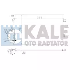KALE Klima Radyatörü Kondanser 393700