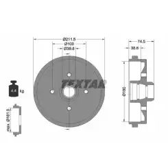 TEXTAR Arka Kampana Abs,siz 94006600