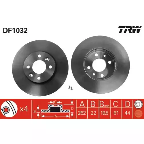 TRW Ön Fren Diski DF1032