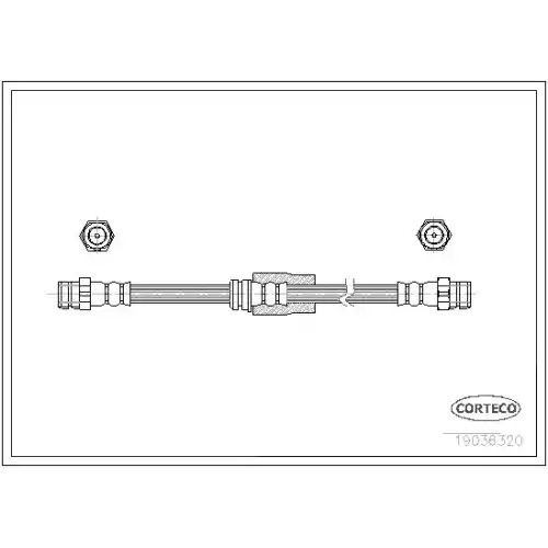 CORTECO Fren Hortumu Ön 560mm 19036320