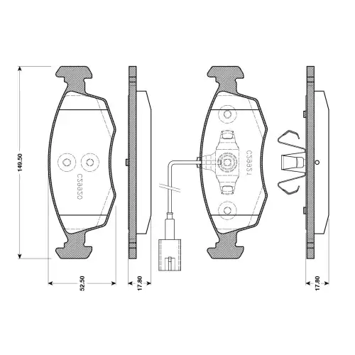 BOSCH Ön Fren Balatası Tk 0986TB3143