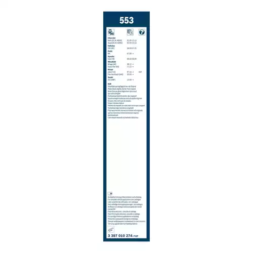 BOSCH Silecek Süpürgesi Ön Takım Aerotwin 550-340mm 3397010274