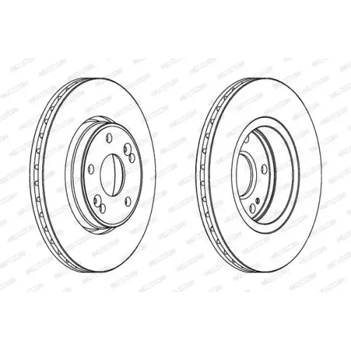 FERODO Ön Fren Diski Havalı 280Mm DDF1182