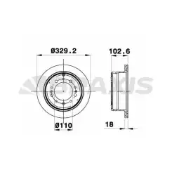 BRAXIS Arka Fren Diski AE0783