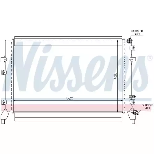 NISSENS Motor Su Radyatörü 65294