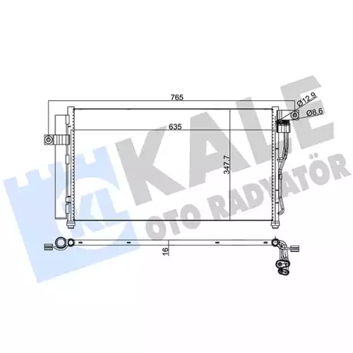 KALE Klima Radyatörü Kondanser 386300