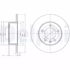 DELPHI Arka Fren Diski BG4320