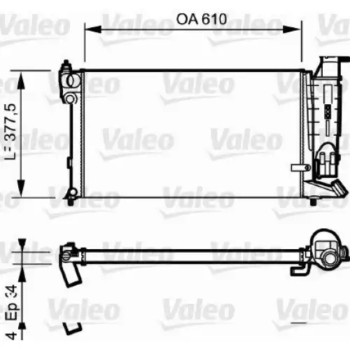 VALEO Motor Su Radyatörü 730984