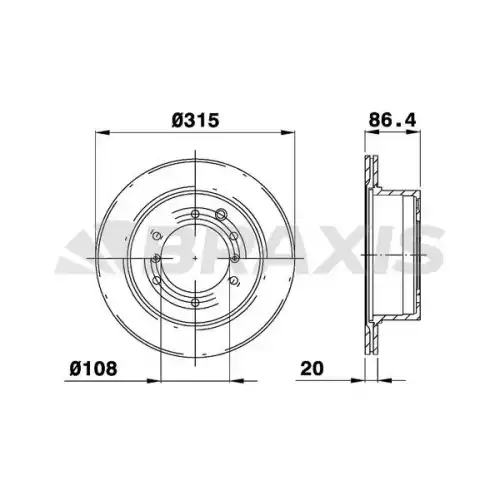 BRAXIS Arka Fren Diski AD1037