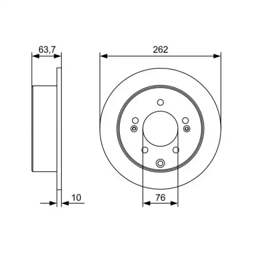 BOSCH Ön Fren Diski 0986479W12