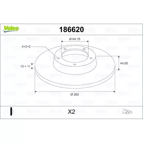 VALEO Ön Fren Diski Tk 186620