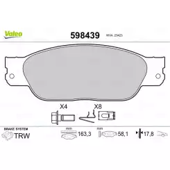 VALEO Ön Fren Balatası 598439